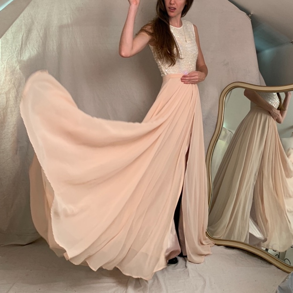 BHLDN Chateau Chiffon Maxi Skirt - Picture 8 of 11